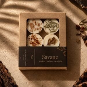 Coffret de 4 fondants parfumés Savane de la Collection Instinct Fauve de Niõ